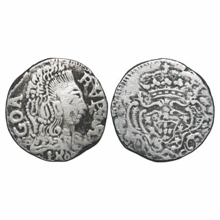 Indo Portuguese, Silver Rupia (600 Reis), 10.76g, D.Maria I (1788-1799 AD), Goa issue, 180