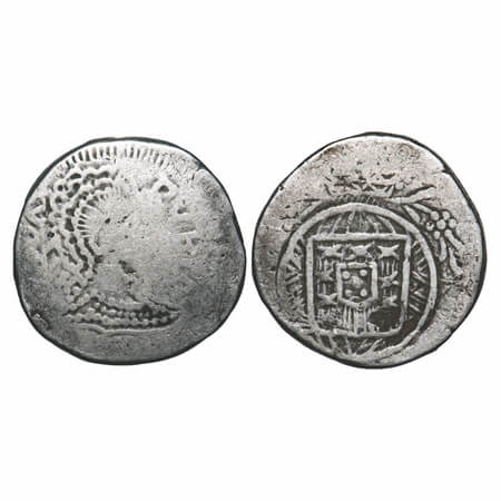 Indo Portuguese, Silver Rupia (600 Reis), 10.76g, D. Joao VI (1816-1826 AD), Goa issue, (1