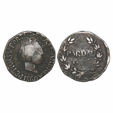Indo Portuguese, Silver Pardao (300 Reis), 5.33g, D. Pedro V (1853-1861 AD), Goa issue, 18