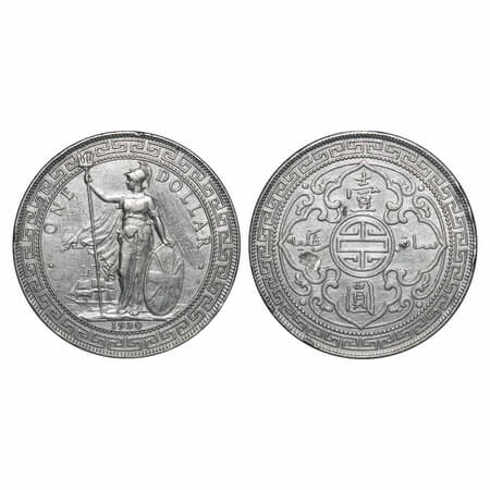 Great Britain, Silver Dollar (0.900 silver), 26.95g, Trade Coinage, 1930 AD, Royal Mint, O