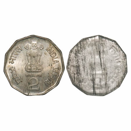 2 Rupees,(1992-2004), Copper-Nickel, 2.63g (low weight thin planchet), Commemorative Obver