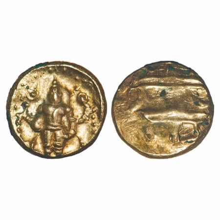 Vijayanagar Empire, Venkatapati Raya III, (c.1632–1642), Gold Pagoda, 3.43g, 11.79x12.15mm