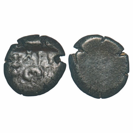 City State issue, Madasmati, Narmada Valley, Copper Unit, 5.49g, 16.92x17.59mm, Obv: Squar