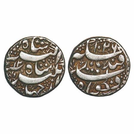 Jahangir, Silver Rupee, 11.38g, Qandahar Mint, AH 1026/12 RY. KM 142.2. Toned Very Fine+, 