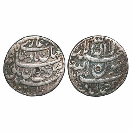Shah Jahan I, Silver Rupee, 11.26g, Ahmadabad Mint, AH 1037/Ahd (1) RY. KM 224.1 type. Abo