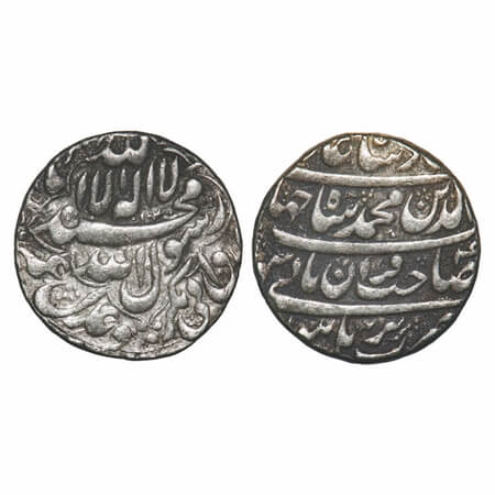 Shah Jahan I, Silver Rupee, 11.38g, Burhanpur Mint, AH 1040/4 RY, name of four caliphs and