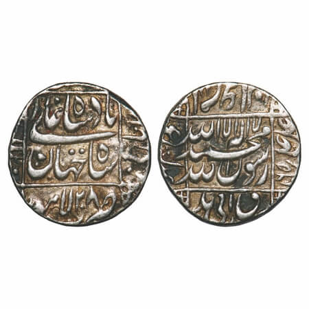 Shah Jahan I, Silver Rupee, 11.41g, Lahore Mint, AH 1065/28 RY, name of four caliphs and k