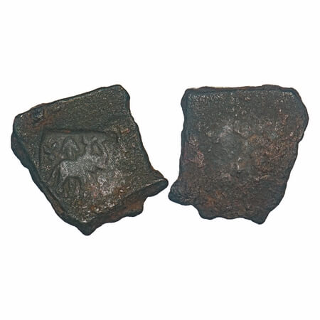 Punch Marked, Pre-satavahana, Uninscribed type, Vidarbha region, Copper Karshapana, 5.93g,