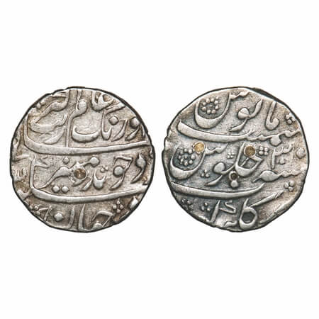 Aurangzeb, Silver Rupee, 11.47g, Gulbarga Mint, AH (109)7/30 RY, complete mint name visibl