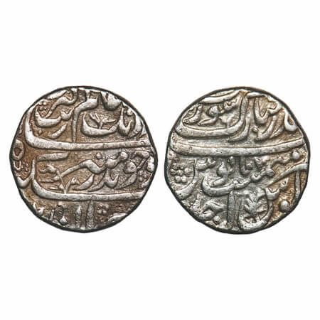Aurangzeb, Silver Rupee, 11.44g, Bandar-i-Mubarak Surat Mint, AH (10)70/Ahd (1) RY, comple