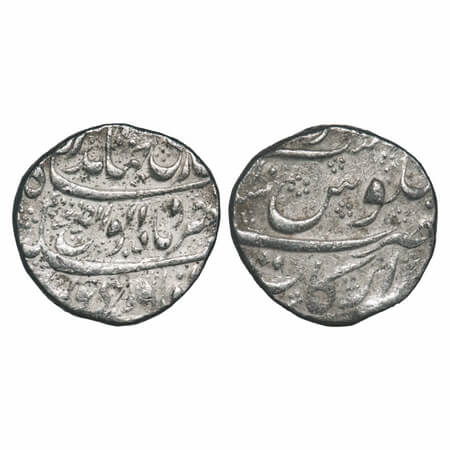 Jahandar Shah, Silver Rupee, 11.26g, Arkat Mint, Abul al Fath type, AH (1124)/Ahad (1) RY.