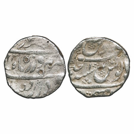 Farrukhsiyar, Silver Rupee, 11.33g, Baramati Mint, AH (11)23/Ahd (1) RY. KM 377.17. About 