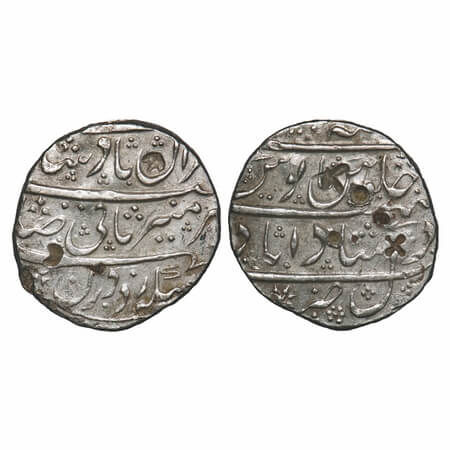 Alamgir II, Silver Rupee, 11.20g, Dilshadabad Mint, INO Alamgir II, Mihr e Muneer couplet,