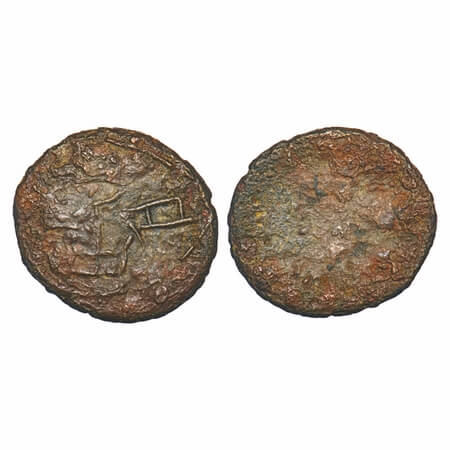 Post-Mauryan, Ancient Malwa, Uninscribed die-struck coinage of Narmada Valley, Copper, coi
