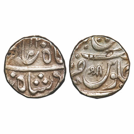 Maratha Confederacy, Silver Rupee, 11.08g, (Chakan) Mominabad Mint, with 'Shri' as mint ma
