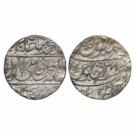 Maratha Confederacy, Silver Rupee, 11.05g, (Garha Mandla) Balanagar Gadha Mint, AH (12)01/