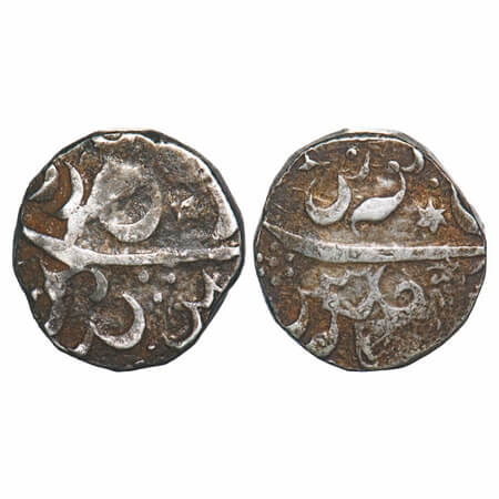 Maratha Confederacy, Silver Rupee, 11.49g, (Nipani), Dhicholi Mint, INO Aurangzeb Alamgir,