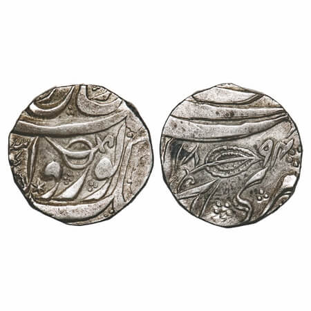 Sikh Empire, Silver Rupee, 11.00g, Mihan Singh Kumedan (July 1841-1845 AD) as governor, Ka