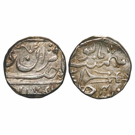Gwalior, Silver Rupee, 10.90g, Daulat Rao Scindha (AH 1209-1243 / 1794-1827 AD), Daulatgar