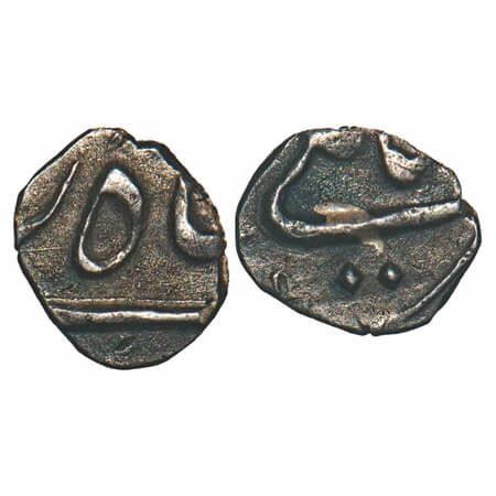 Hyderabad, Silver 1/32 Rupee, 0.33g, Nizam Ali Khan (AH 1175-1218/1761-1803 AD), (Aurangab