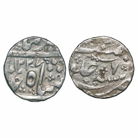 Hyderabad, Silver Rupee, 11.04g, Sikandar Jah, Aurangabad Mint, AH 1227/6 RY, INO Muhammad