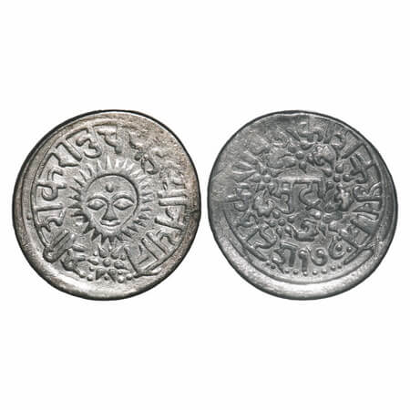 Indore, Silver Presentation Mudra, 11.09g, Tukoji Rao II, Indore Mint, Obv: Holakaravatur