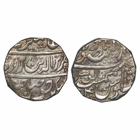 Jodhpur, Silver Rupee, 11.24g, Mughal Issue (1754-1759 AD), INO Alamgir II, Dar ul Mansur 