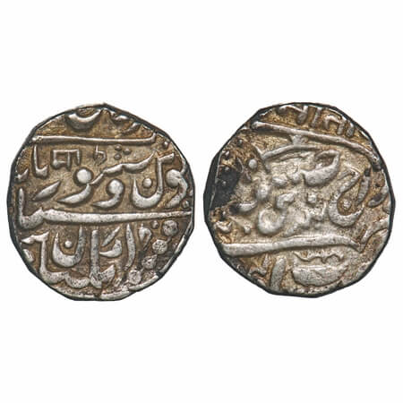 Jodhpur, Silver Rupee, 11.36g, Jaswant Singh (1873-1895 AD), (Pali) Mint, INO Queen Victor