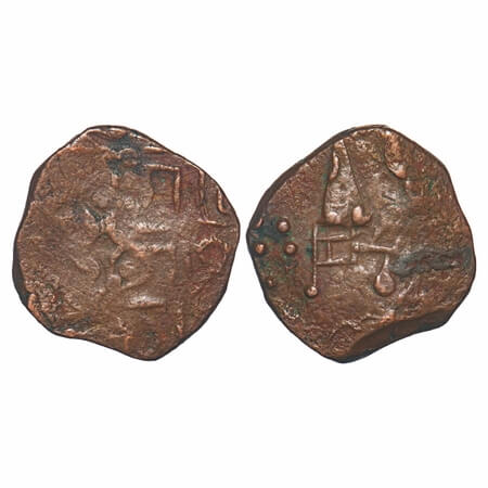 Lunawada, Copper Paisa, 6.71g, Fateh Singh Regent (AH 1192-1204 / 1778-1789 AD), katar typ