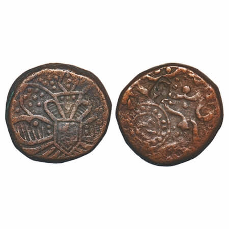 Ratlam, Copper Falus/Paisa, 12.38g, Anonymous Hammered Coinage, Raij Series, INO Shah Alam