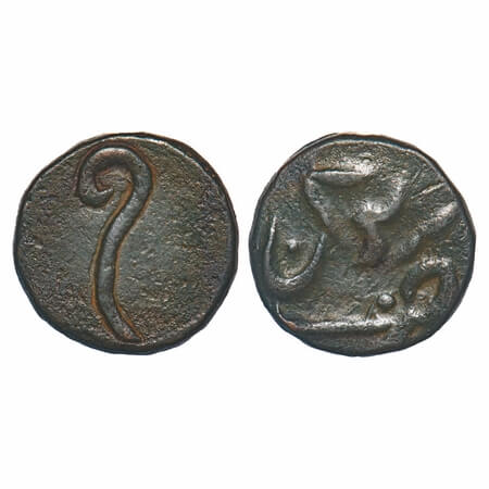 Rewa, Copper Paisa, 14.48g, Jai Singh Deo (VS1866-1892, 1809-1835 AD), Obv: Nagari numeria