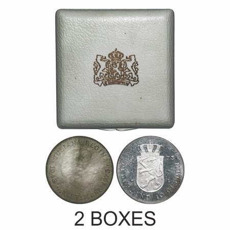 Nederland, 10 Gulden Proof (2 pcs), Silver 25.00g (0.720% silver), 1973, Queen Beatrix (19