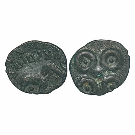 Satavahanas, Siva Siri Pulumavi, Tarhala type, Vidarbha Region, Potin Unit, 2.38g, 16.75x1