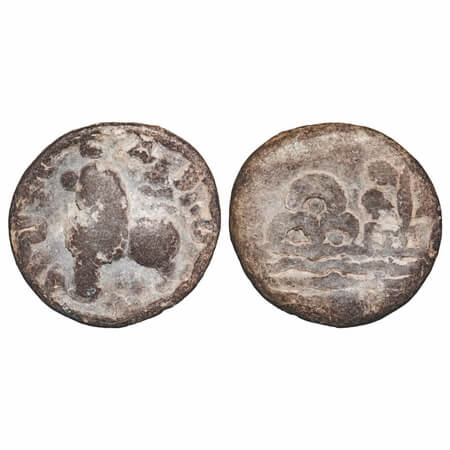 Kumaras of Western Maharashtra, Kumara Isamula (60-80 AD), Karhad area, Lead Unit, 9.88g,