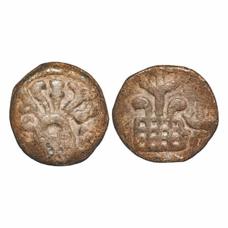 Anandas of Karwar, Chutukulananda, (c. 280-320 AD), Lead Unit, 16.08g, 27.38x25.15mm, Obv: