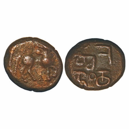 Mysore Kingdom, Kanthirava Narasaraja Wodeyar I (1615-59), Copper Kasu, 2.94g, 11.39x13.01