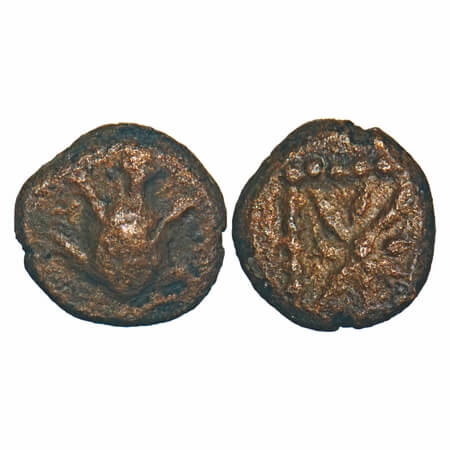 Vijayanagar Feudatories, Nayaka issue, (16-18c AD), Copper Kasu fraction, 1.25g, 8.87x9.13