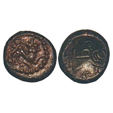 Post Vijayanagar, Local Polygars, Ramana, (17-18c AD), Copper Kasu, 2.44g, 12.01x12.79 mm,