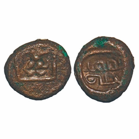 Post Vijayanagar, Local Polygars, Ramana, (17-18c AD), Copper Kasu, 2.74g, 12.22x13.33 mm,