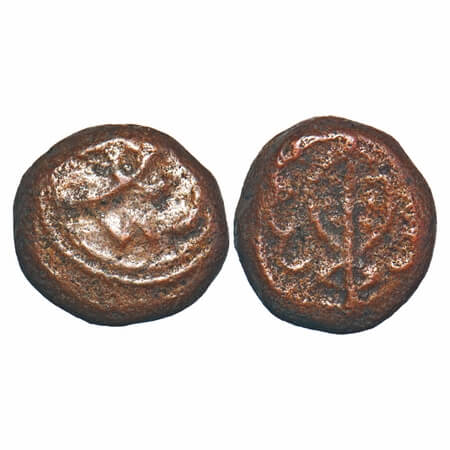 Arcot Nawabs, INO Shah Alam II, (1760-88 AD), Copper Kasu, 3.63g, 13.00x12.03 mm, Obv: Par