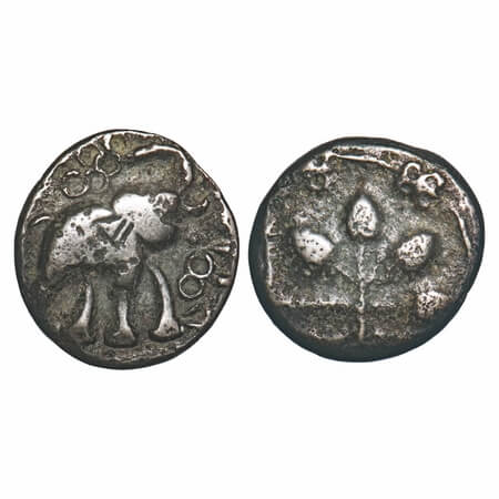 Satavahanas, Sri Chhimuka (c. 115-100 BC), Newase-paithan region, Copper Unit, 5.16g, 18.4