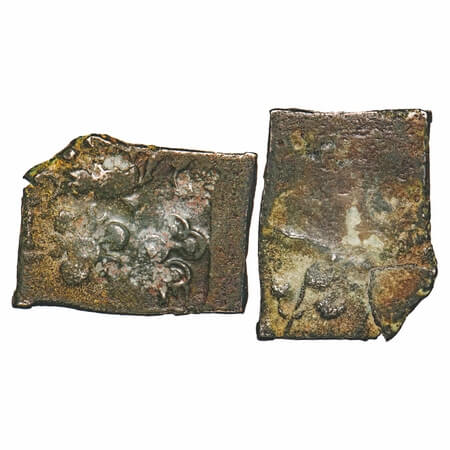 Satavahanas, Siri Satakarni, Vidarbha Region (Paoni area), Copper Unit, 5.85g, 17.44x22.70