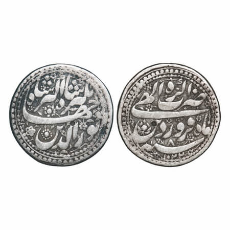 Jahangir (AH 1014-1037/1605-1628 AD), Silver Rupee, 11.15g, Agra Mint on top, Ilahi Type, 