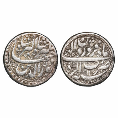 Jahangir (1605-1628 AD), Silver Rupee, 11.25g, Agra Mint, AH 1025/11 RY, Month 'Farwardin'