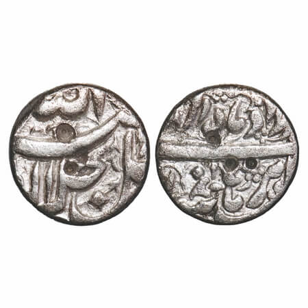 Jahangir, Silver 1/2 Rupee, 5.30g, Burhanpur Mint, Ilahi month 'Amardad'. KM 66.6, Unliste