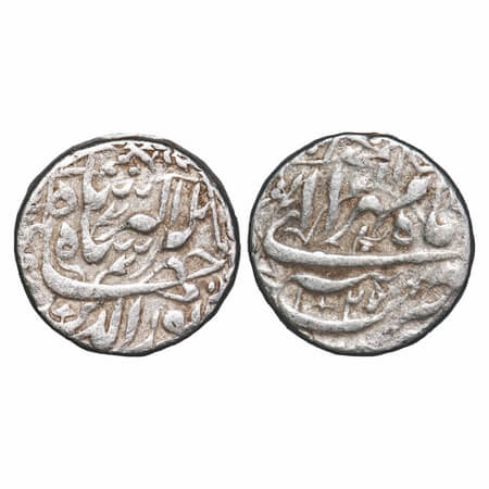 Jahangir, Silver Rupee, 11.35g, Tatta Mint, AH 1027, Month 'Mihr', ornamental type. KM 145