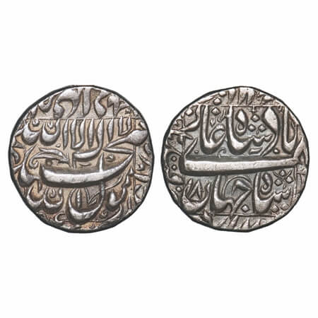 Shah Jahan I, Silver Rupee, 11.43g, Multan Mint, AH (10)54/18 RY, mint name on rev left ma