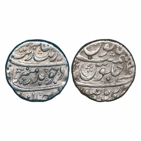 Aurangzeb, Silver Rupee, 11.42g, Burhanpur Mint, 4 RY. KM 300.24. Very Fine, Scarce.