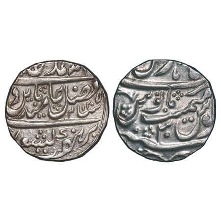 Shah Alam II, Silver Rupee, 11.16g, Hathras Mint, AH 1205/30 RY, Local governer issue Madh