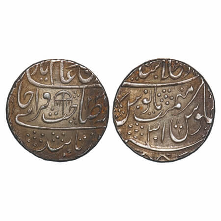 Shah Alam II, Silver Rupee, 11.26g, Dar ul Khilafat Shahjahanabad Mint, AH 12(0)3/31 RY (e